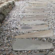 Natural bluestone stepping stones